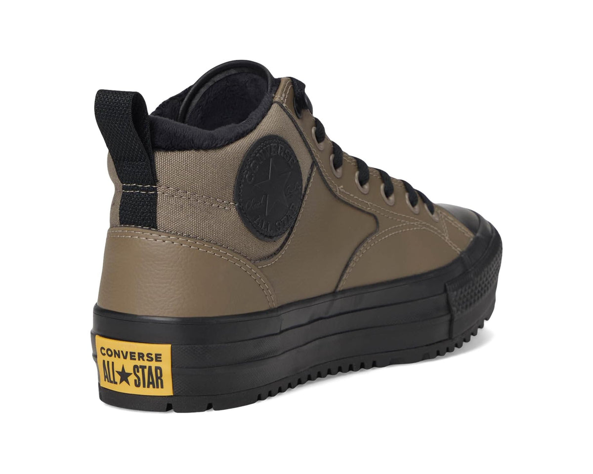 Unisex Converse Chuck Taylor All Star Malden Street Mid-Top Boots Classic Taupe/Black/Sunny Angle
