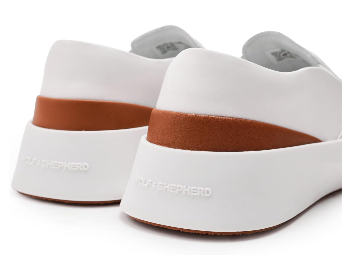 Unisex Wolf & Shepherd Cruise Slip-On White