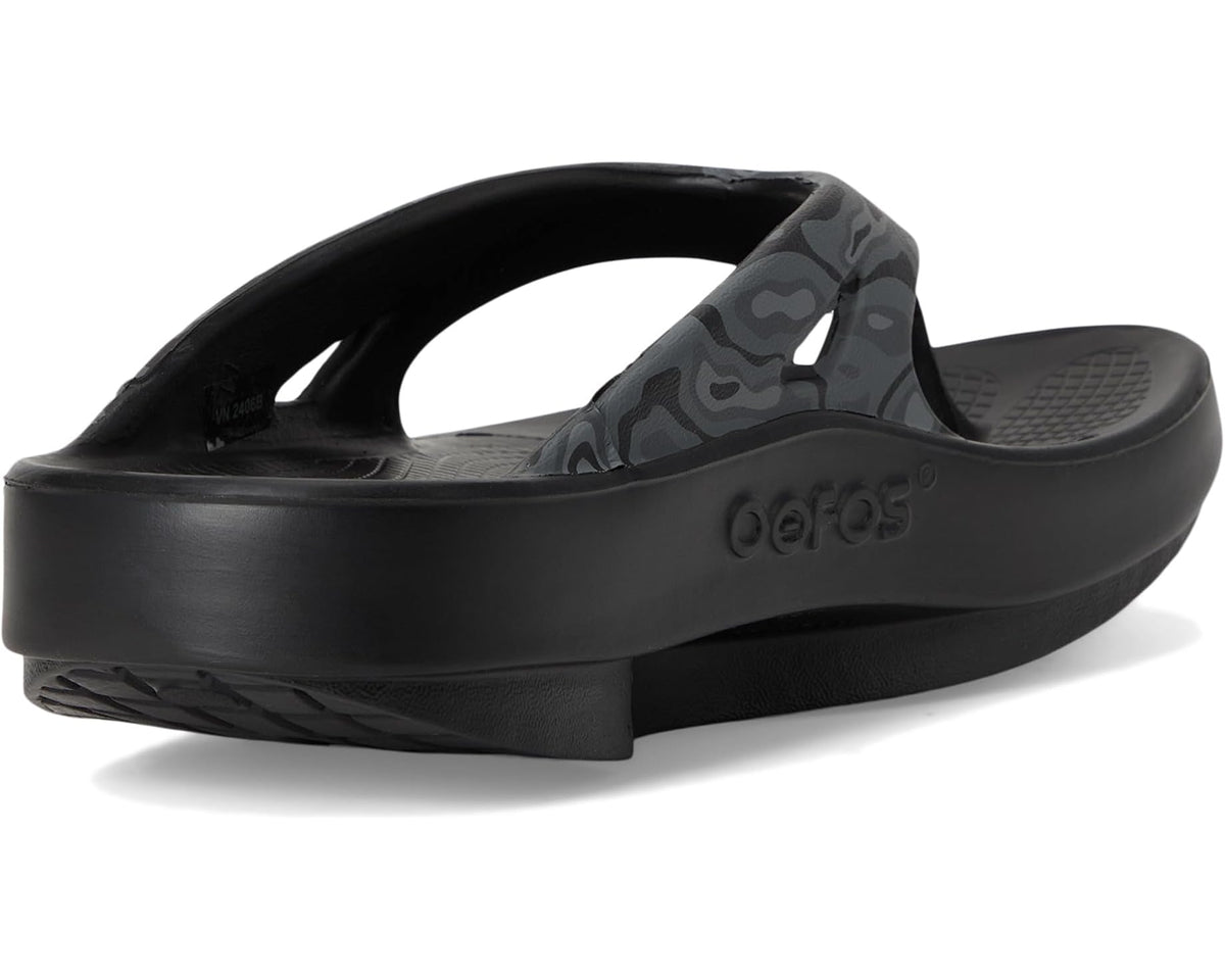 Unisex OOFOS Ooriginal Sport Thong Black Water Camo