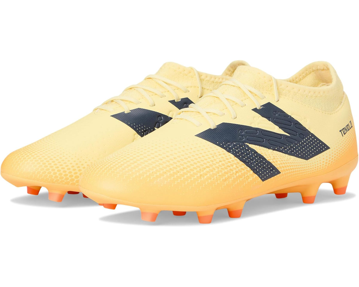 Unisex New Balance Tekela Magique FG V4+ Soccer Cleats Parchment/Clementine/Hot Mango
