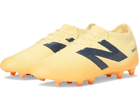 Unisex New Balance Tekela Magique FG V4+ Soccer Cleats Parchment/Clementine/Hot Mango