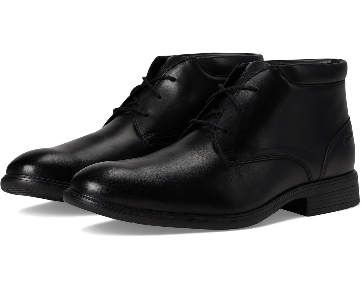 Men's Clarks Steadwell Mid Black Leather