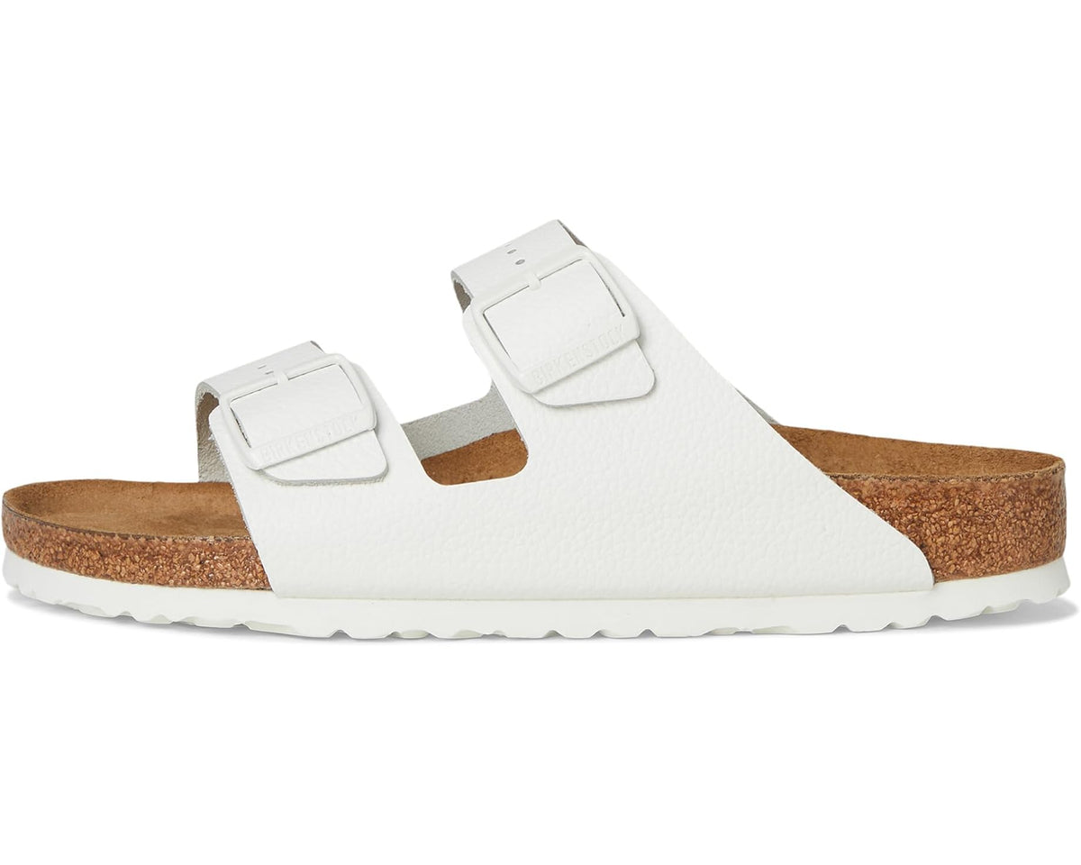 Unisex Birkenstock Arizona Soft Footbed - Leather (Unisex) White Leather