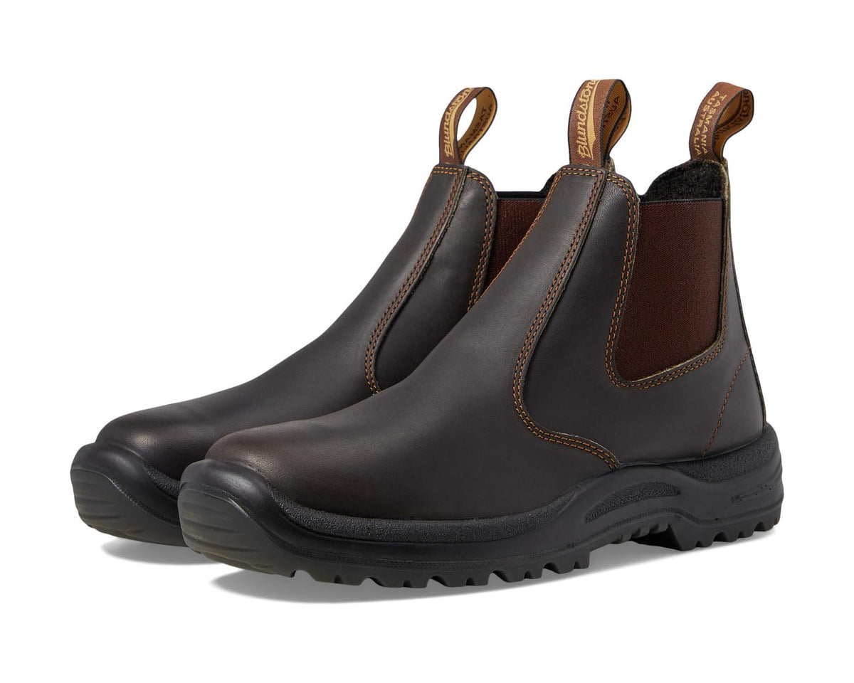 Unisex Blundstone BL490 Work Chelsea Boot Stout Brown