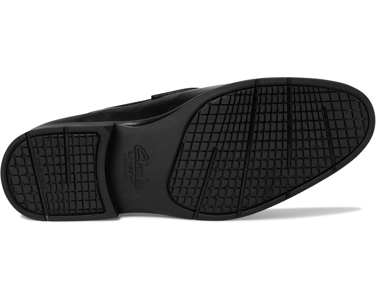 Men's Clarks Steadwell Bit Black Leather