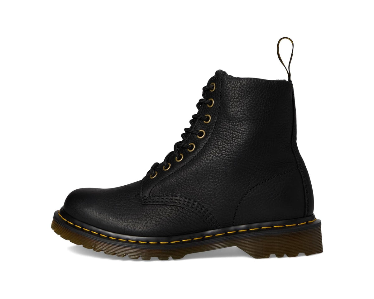 Unisex Dr. Martens 1460 WarmWair Grizzly Leather Boots Black