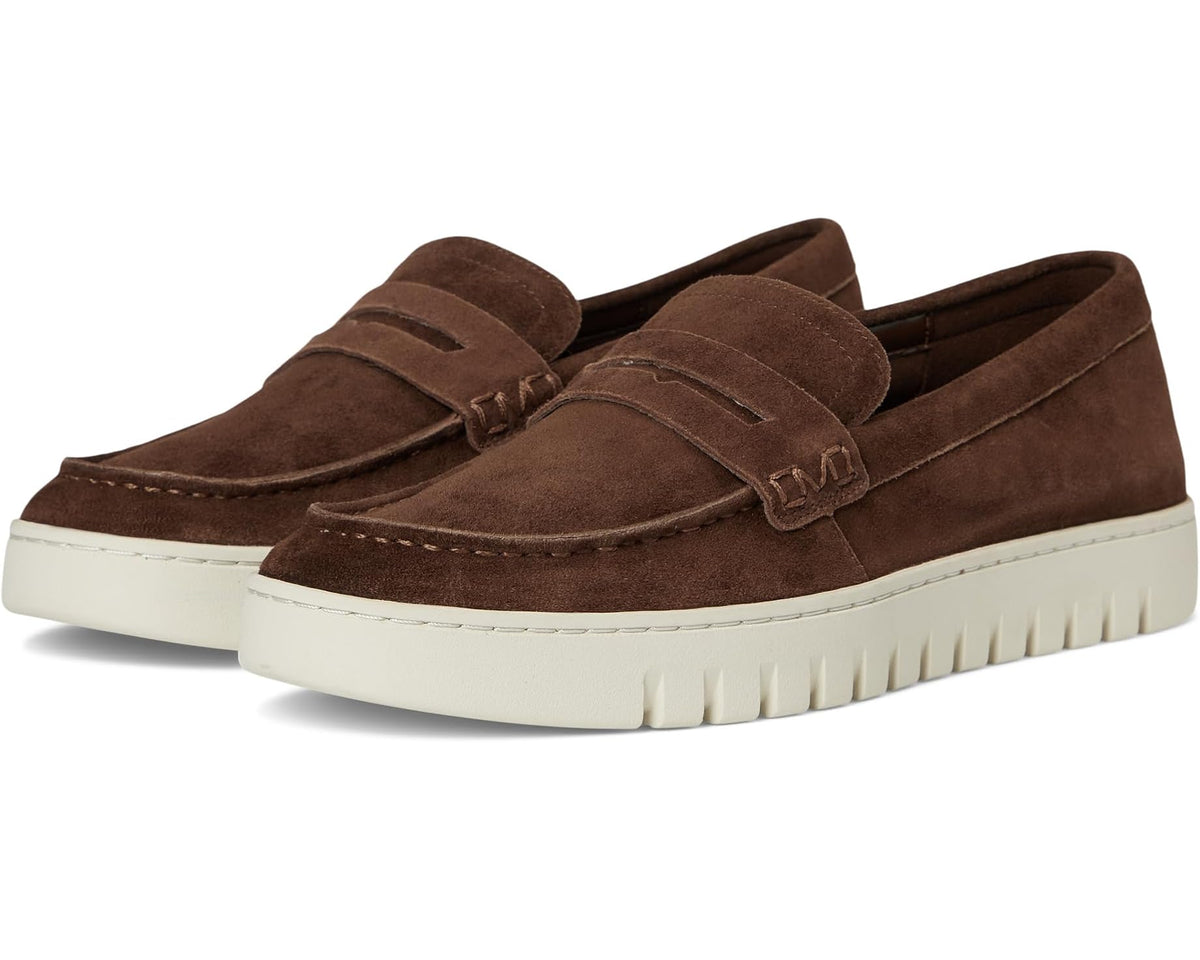 Men's VIONIC M Uptown Loafer/Moc Shoes Coffee Brown Suede