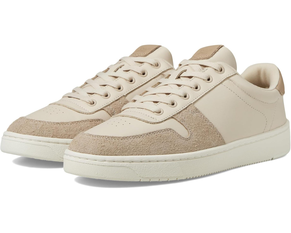 Men's TOMS TRVL LITE Court Beige Leather/Shaggy Suede