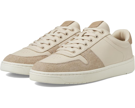 Men's TOMS TRVL LITE Court Beige Leather/Shaggy Suede