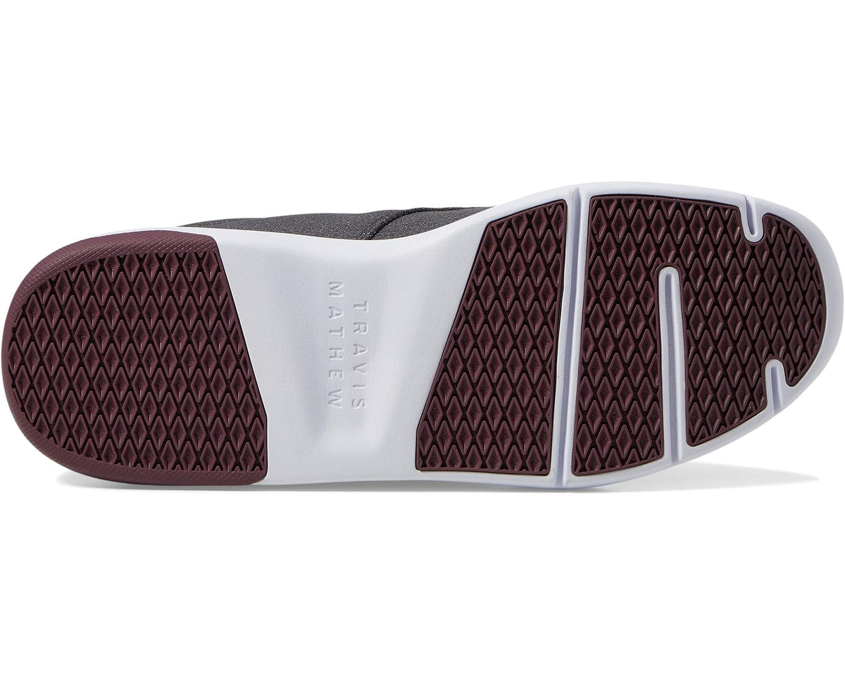 Men's TravisMathew The Daily 2.0 Woven Heather Grey Pinstripe