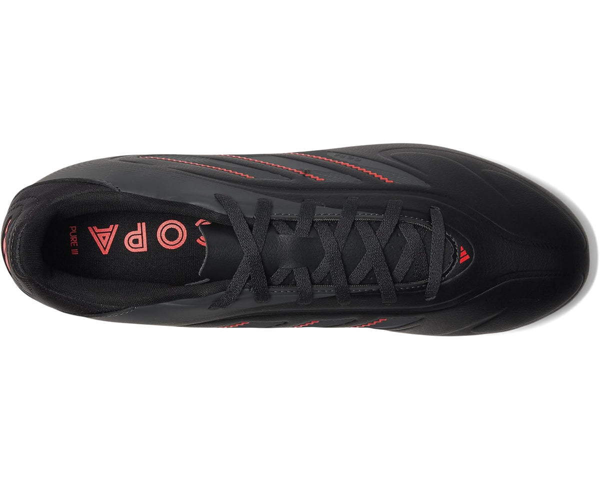 Unisex adidas Copa Pure 3 Club Firm Ground/Multi Ground Soccer Cleats Black/Carbon/Lucid Red