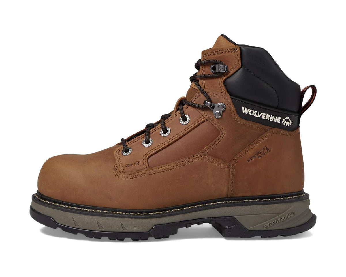 Men's Wolverine Reforce 6 Waterproof Composite Toe Cashew