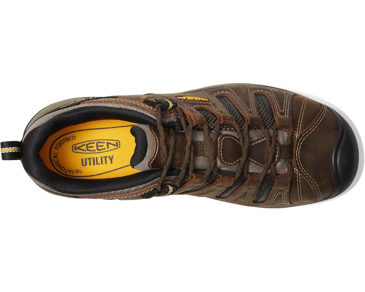 Men's KEEN Utility Flint II (Soft Toe) Cascade Brown/Golden Rod