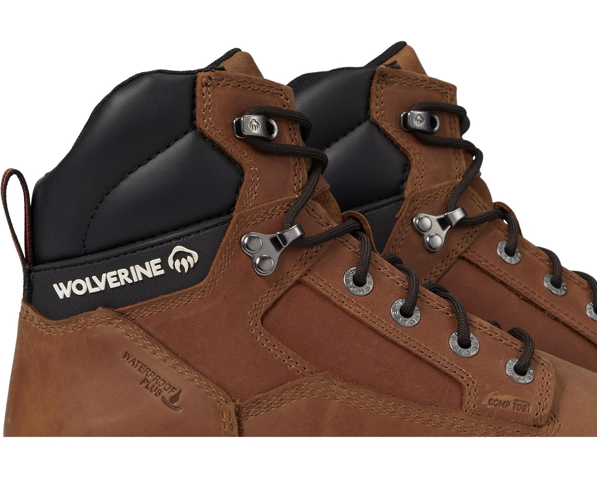 Men's Wolverine Reforce 6 Waterproof Composite Toe Cashew