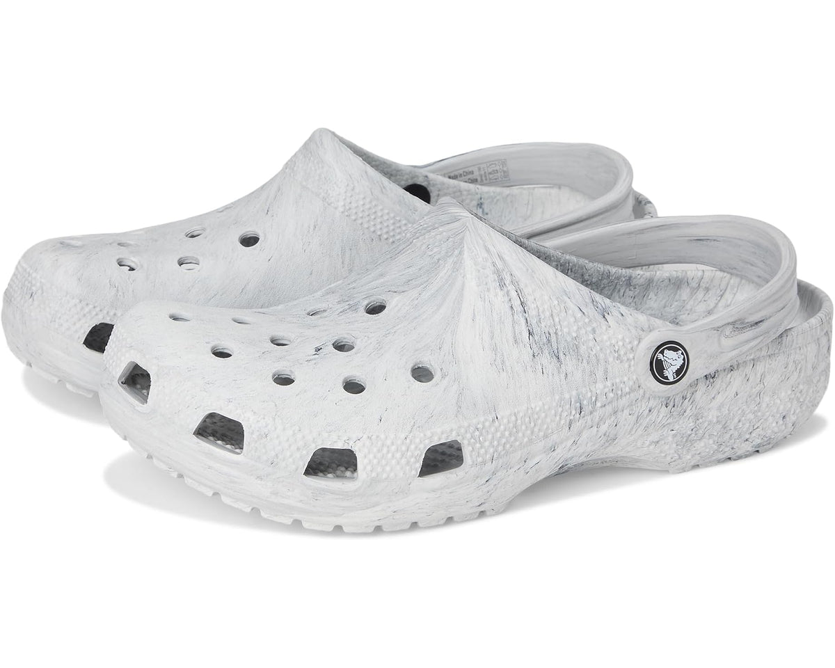 Unisex Crocs Classic Marbled Tie-Dye Clog Grey Swirl