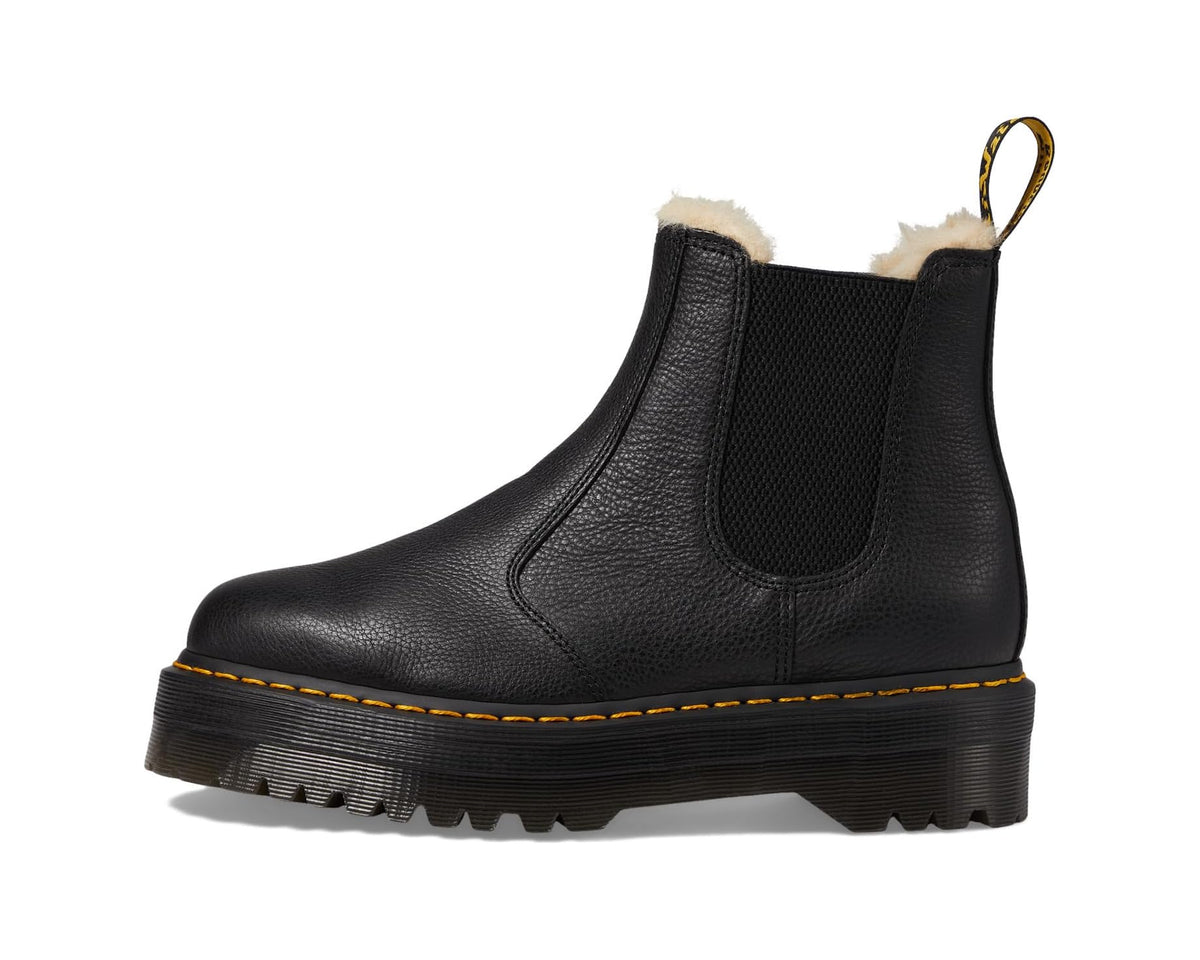 Unisex Dr. Martens 2976 Platform Faux-Fur Lined Black