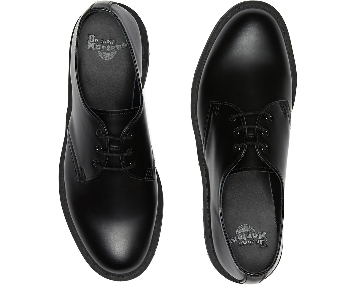 Unisex Dr. Martens 1461 3-Tie Shoe Black Smooth