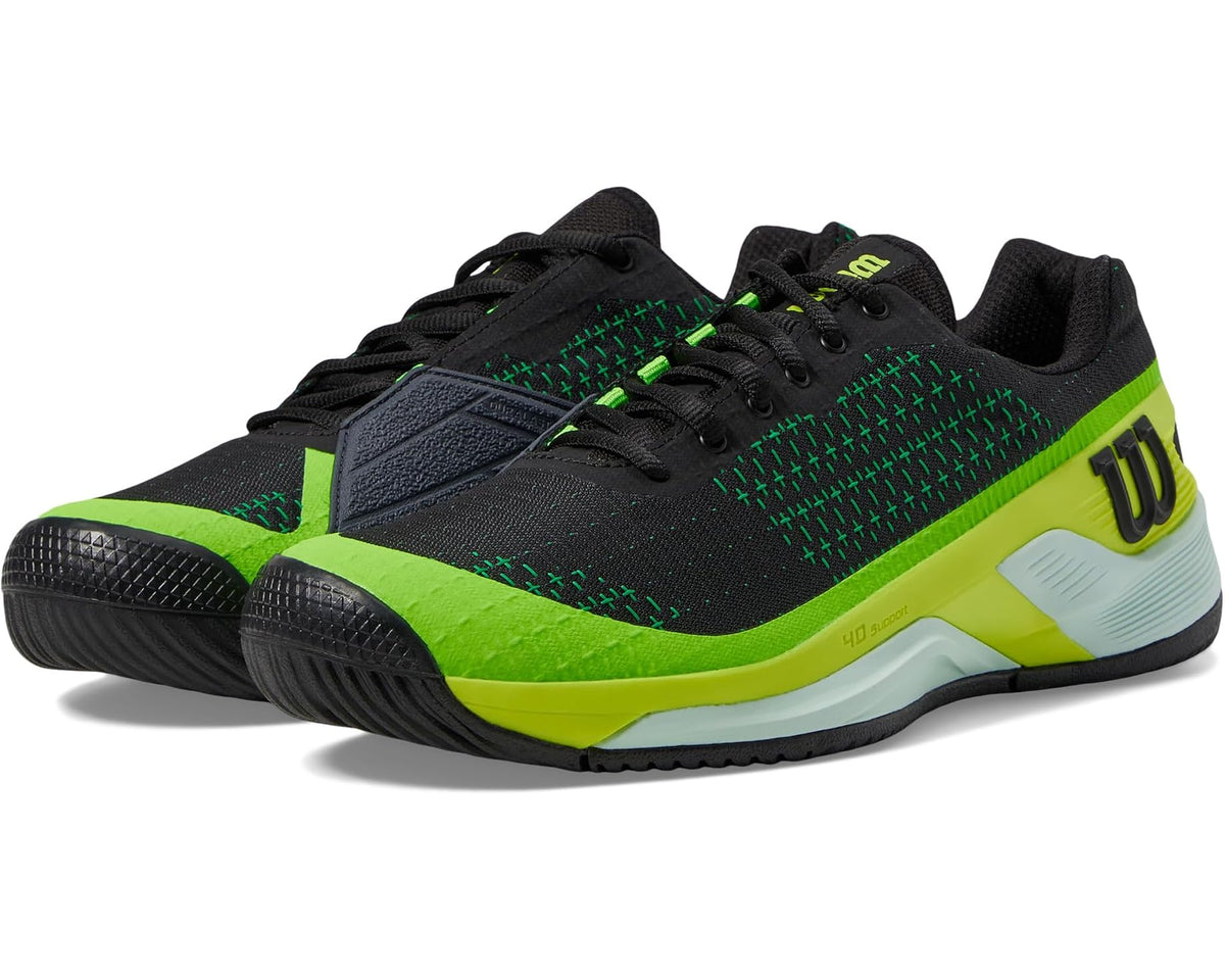 Unisex Wilson Rush Pro Extra Duty Black/Safety Yellow/Green Gecko