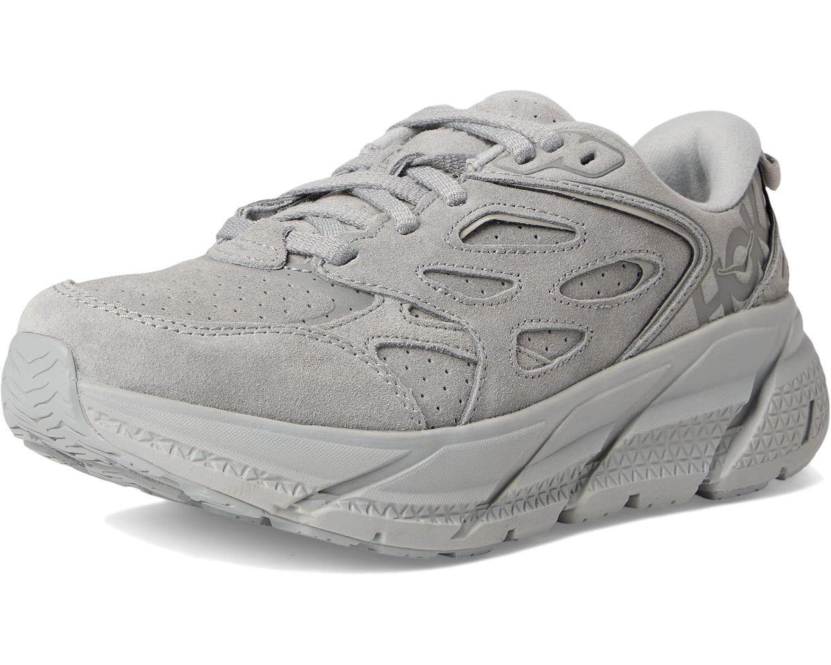 Unisex Hoka Clifton L Suede Limestone/Limestone