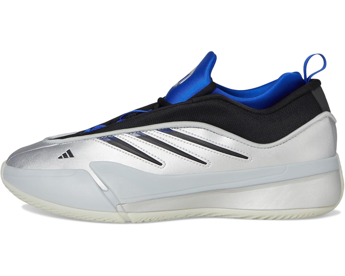 Unisex adidas Dame 9 Basketball Shoes Silver Metallic/Black/Lucid Blue