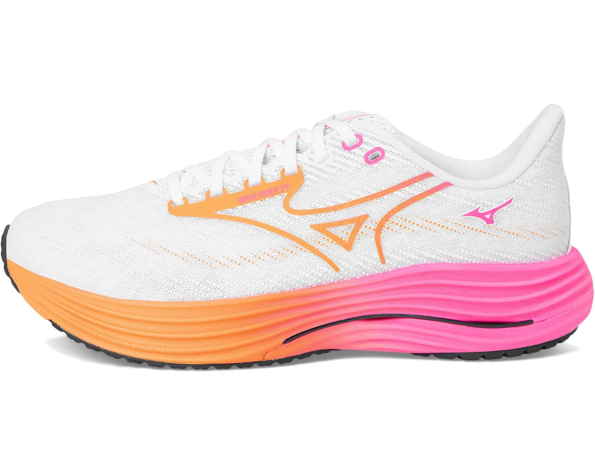 Unisex Mizuno Wave Rider 29 Hanabi White/Tang Orange