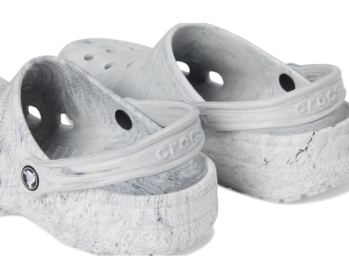 Unisex Crocs Classic Marbled Tie-Dye Clog Grey Swirl