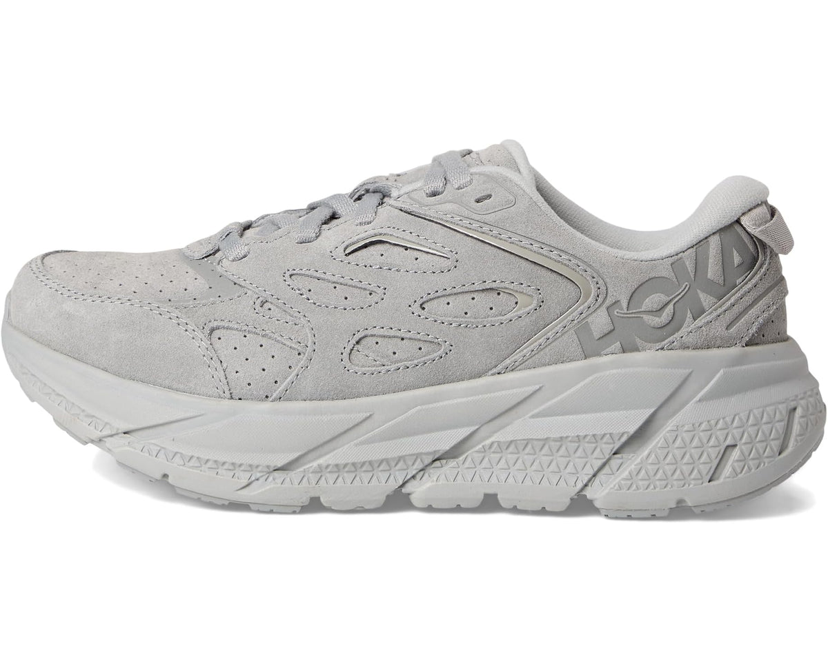 Unisex Hoka Clifton L Suede Limestone/Limestone