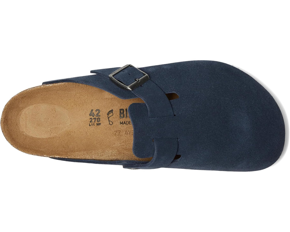 Unisex Birkenstock Boston - Suede (Unisex) New Navy