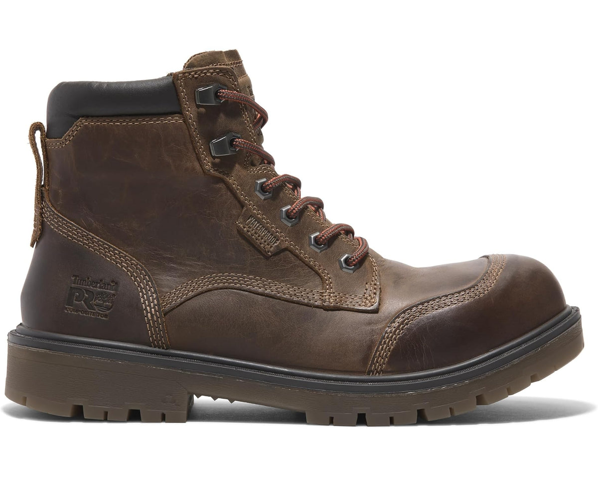 Men's Timberland PRO Whitman 6 Inch Composite Safety Toe Waterproof Gaucho Brown