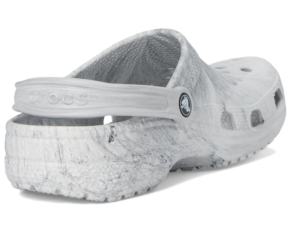 Unisex Crocs Classic Marbled Tie-Dye Clog Grey Swirl