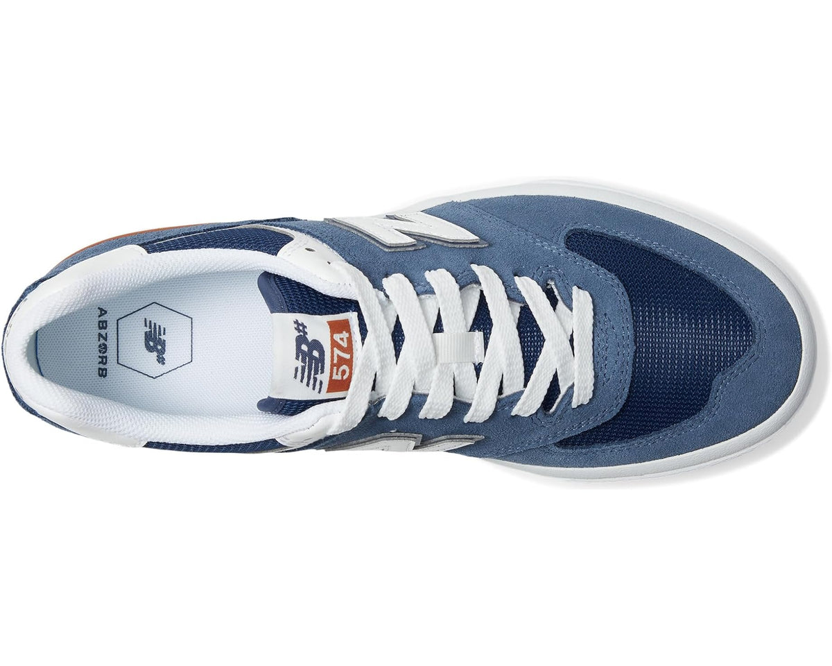 Unisex New Balance Numeric 574 Vulc Indigo/White