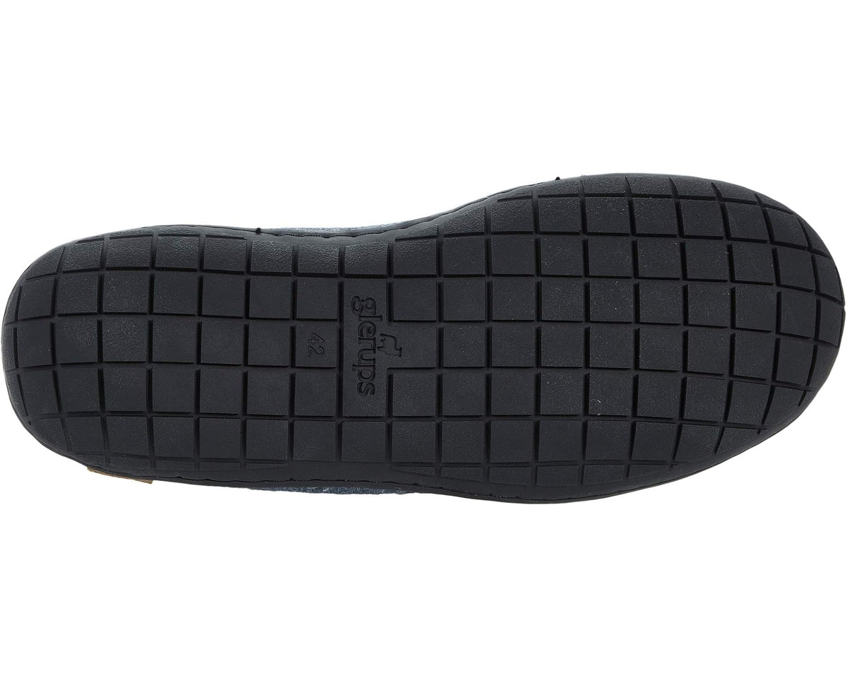 Unisex Glerups Wool Boot Rubber Outsole Denim/Black Rubber