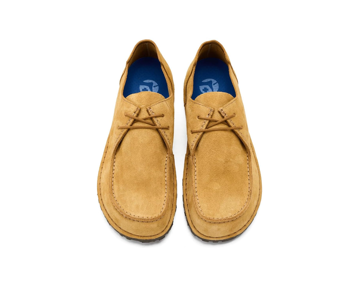 Men's Birkenstock Utti Lace Up - Suede Cork Brown
