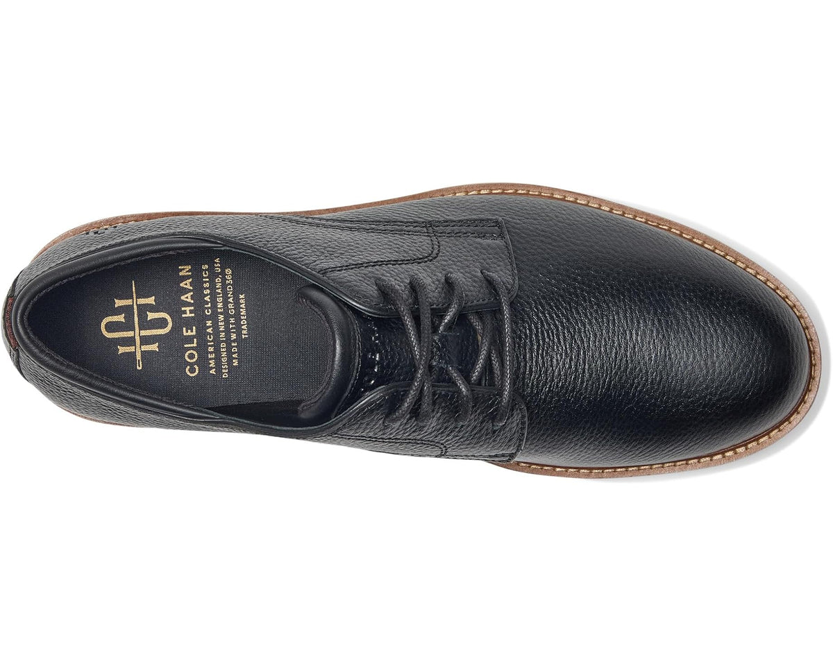 Men's Cole Haan American Classics Montrose Plain Toe Oxford Black/Angora