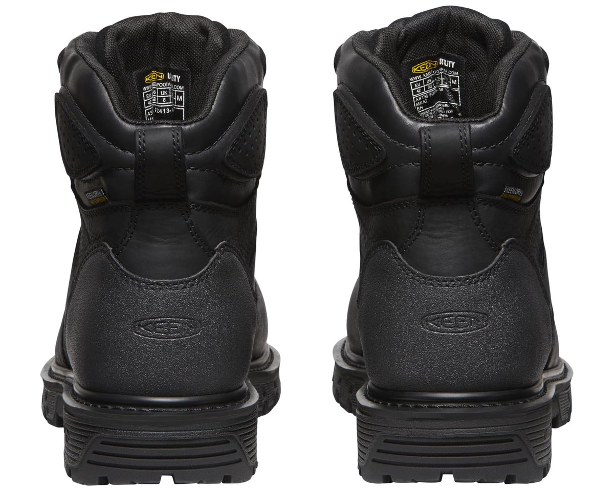 Men's KEEN Utility Camden 6 Waterproof Composite Toe Black/Black