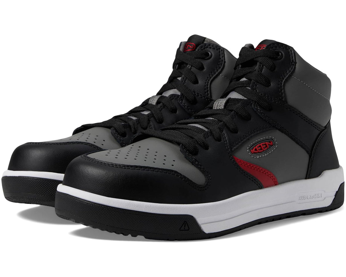 Men's KEEN Utility Overton Mid (Comp Toe) Steel Grey/Black
