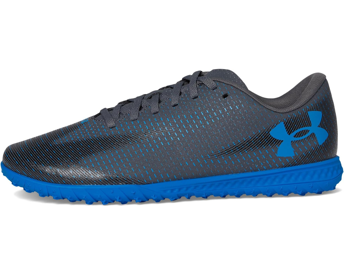 Unisex Under Armour Shadow Select 3 Turf Soccer Cleats Castlerock/Black/Blue Atlantis