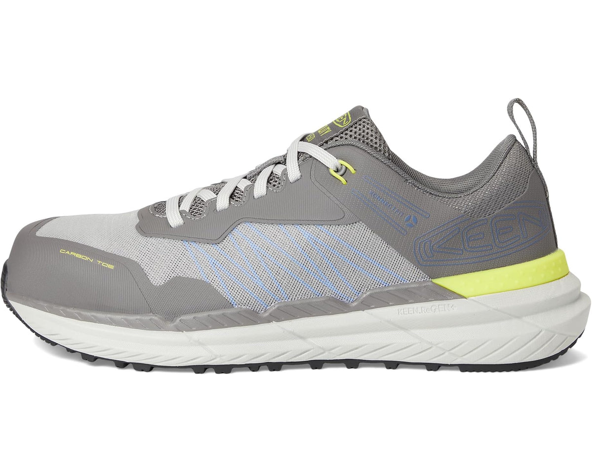 Men's KEEN Utility Speedworks ESD Work Sneakers (Carbon-Fiber Toe) Steel Grey/Vintage Indigo