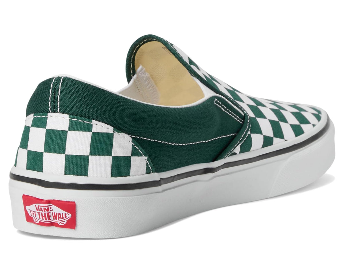Unisex Vans Classic Slip-On Checkerboard Color Theory Checkerboard Emerald