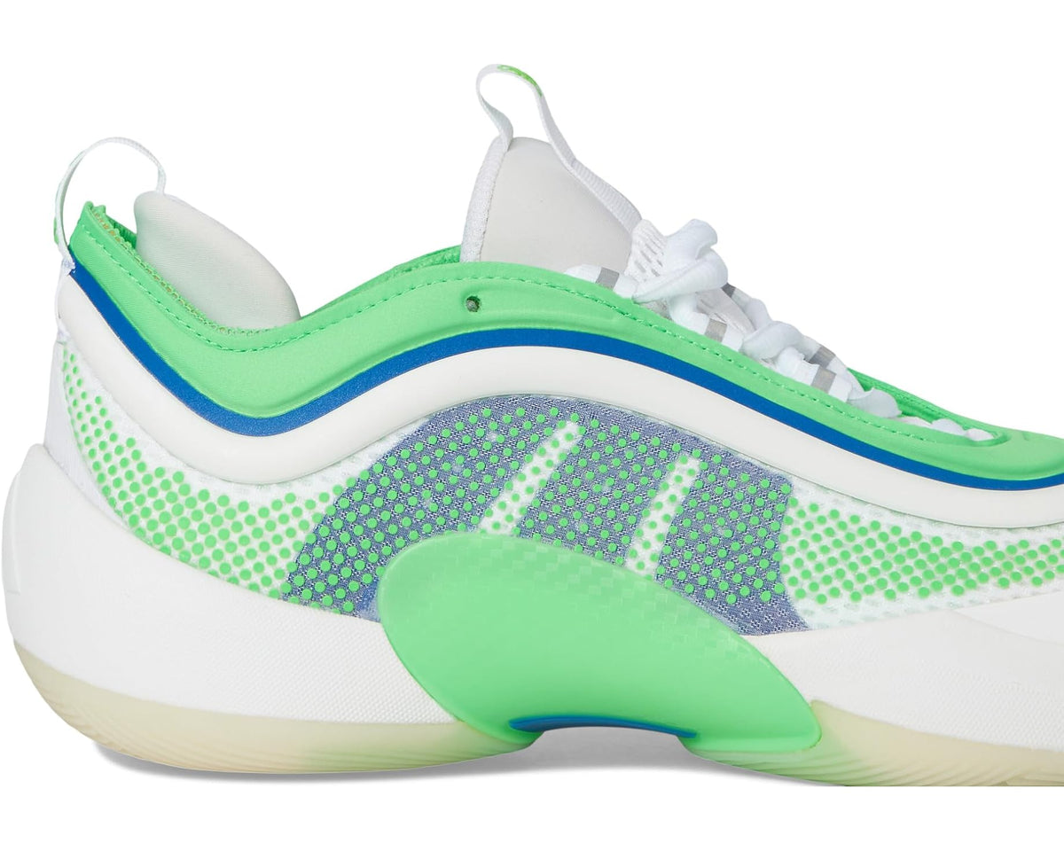 Unisex adidas D.O.N. Issue 6 Basketball Shoes White/Screaming Green/Lucid Blue