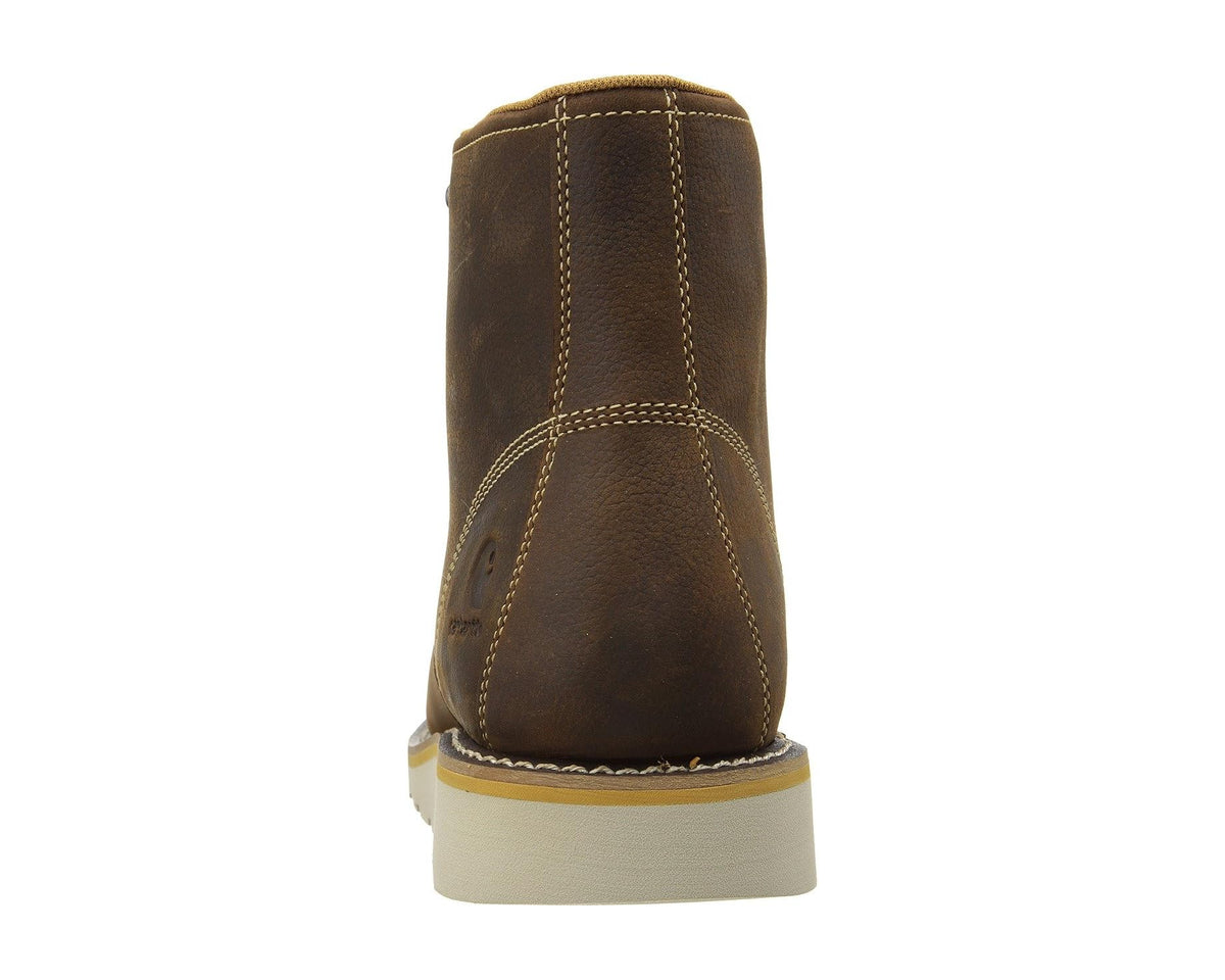 Men's Carhartt 6-Inch Non-Safety Toe Wedge Boot Brown Oil Tanned Leather