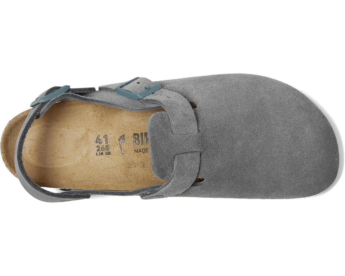 Unisex Birkenstock Tokio - Suede Basalt Gray (Black Outsole)