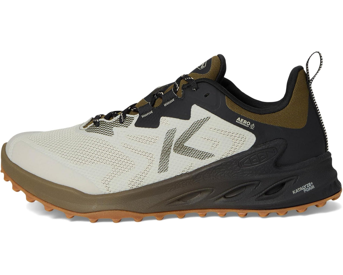 Men's KEEN Zionic NXT Waterproof Hiking Shoes Abbey Stone/Dark Olive