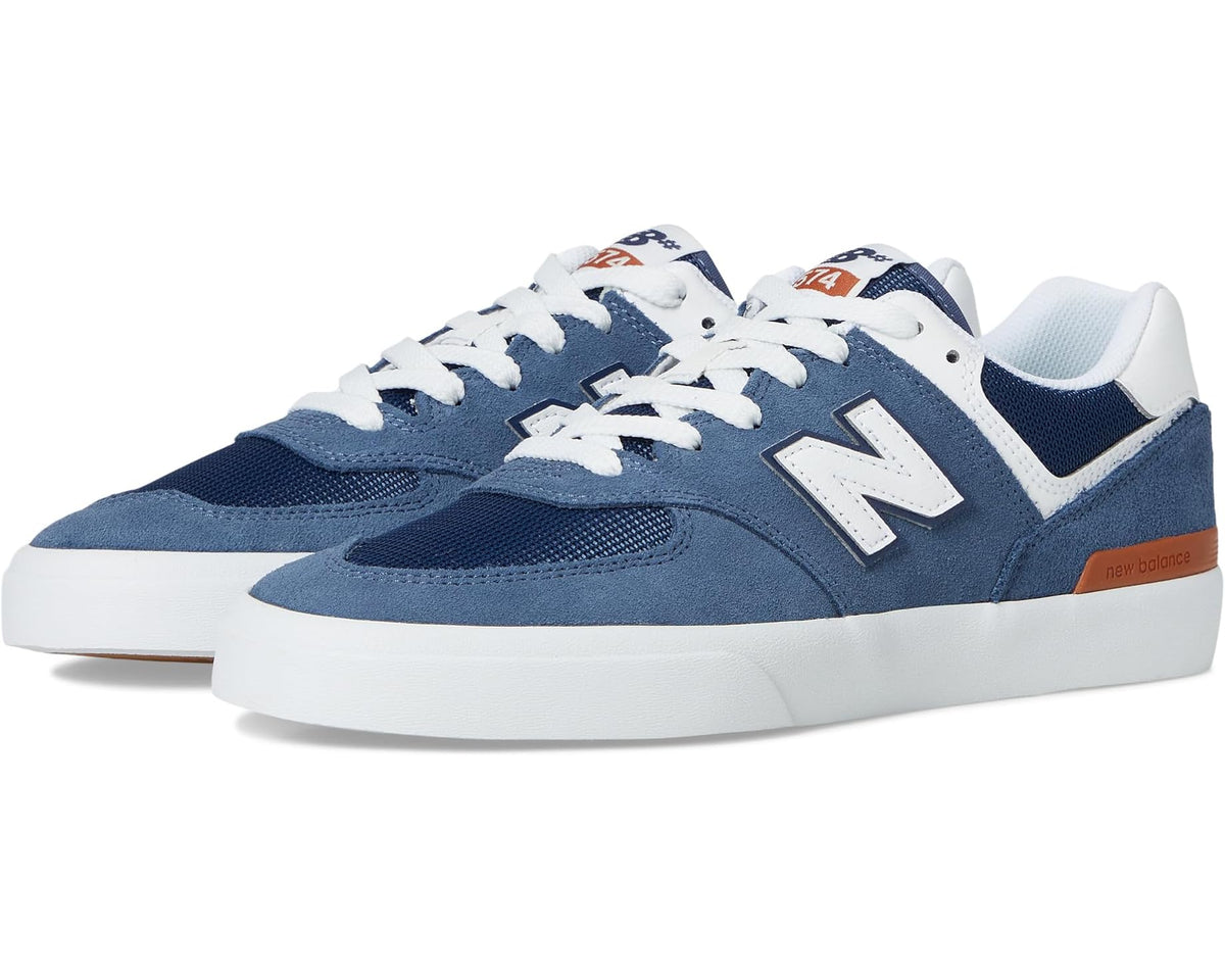 Unisex New Balance Numeric 574 Vulc Indigo/White