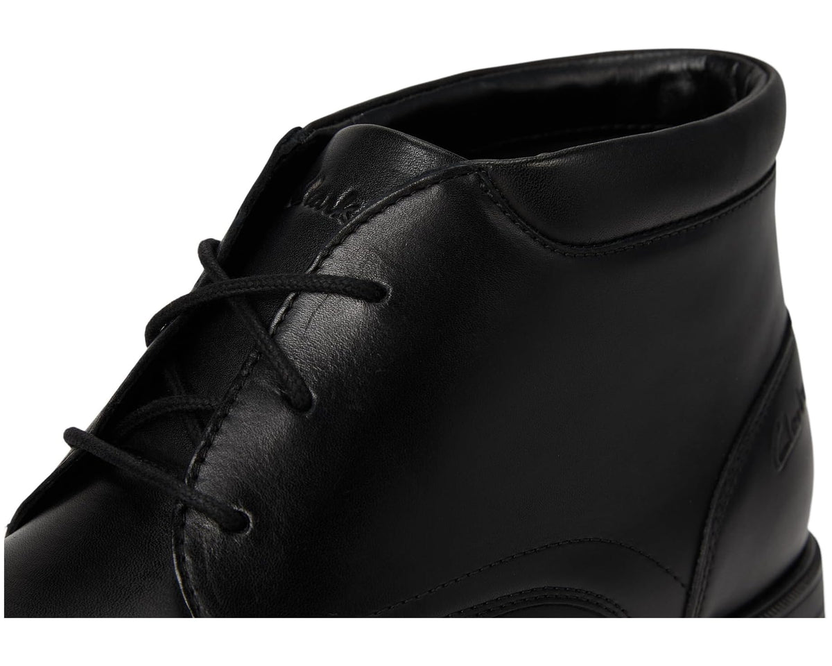 Men's Clarks Steadwell Mid Black Leather