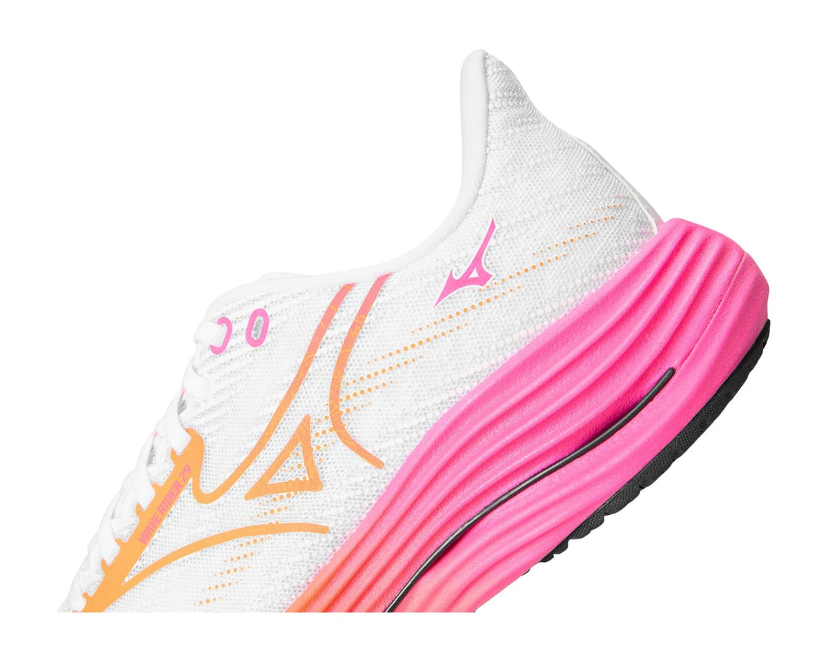 Unisex Mizuno Wave Rider 29 Hanabi White/Tang Orange