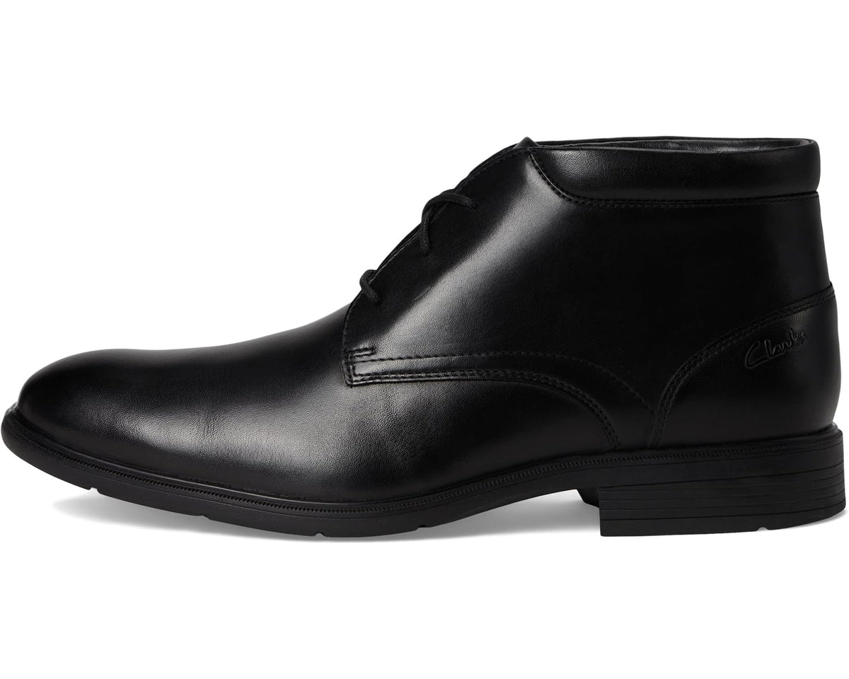 Men's Clarks Steadwell Mid Black Leather