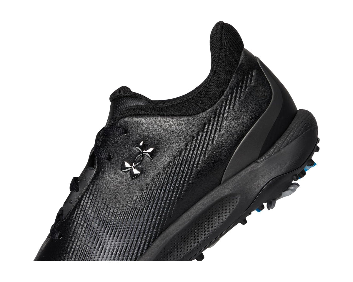 Men's Under Armour Drive Fade Golf Shoes Black/Metallic Silver