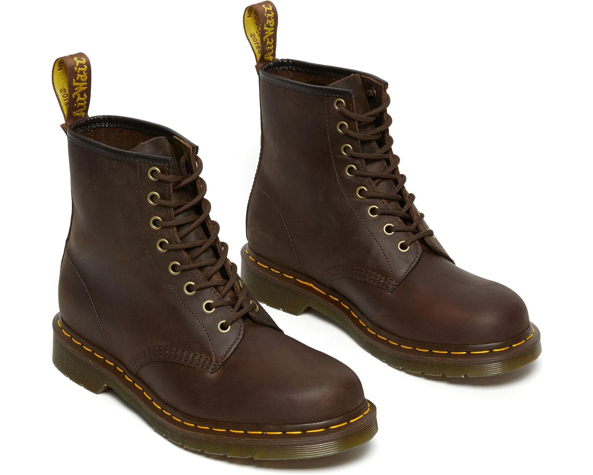 Unisex Dr. Martens 1460 Crazy Horse Leather Boots Dark Brown Crazy Horse