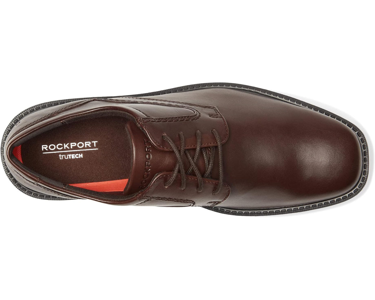 Men's Rockport Style Leader 2 Plain Toe Dark Brown
